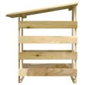 vidaXL Pergola so strechami 4 ks 100x90x100 cm impregnované borovicové drevo
