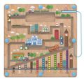 2Kids Toys Magnetická hracia doska City