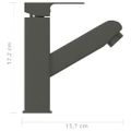 vidaXL Kúpelňová vodovodná batéria s funkciou vyťahovania sivá 157x172 mm