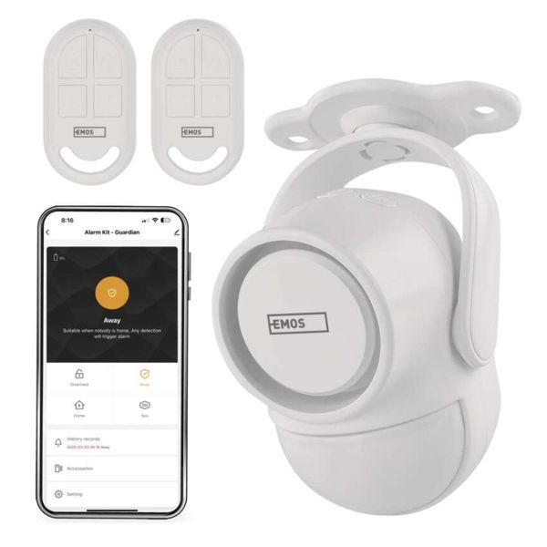 GoSmart alarm IP‑126L GUARDIAN s pohybovým senzorom, 6× dverový/okený senzor, WiFi