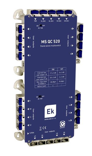 ITS MS QC 520 - multiprepínač 5/20 QuiCoax
