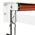 vidaXL Automatická zaťahovacia markíza, oranžová a hnedá 4,5x3 m