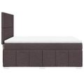 vidaXL Boxspring posteľ s matracom tmavohnedá 160x200 cm látka