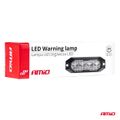 Výstražné osvětlení oranžové 4x3W LED R65 R10 12 / 24V IP6K9K AMIO-03929
