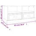 vidaXL TV skrinka lesklá biela 93x35,5x45 cm kompozitné drevo