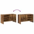 vidaXL Skrinka na gramofónové platne Staré drevo 78,5 x 35 x 45 cm