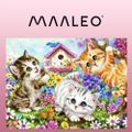Malovanie podľa čísel 40x50 cm Maaleo 22781 mačky