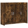 vidaXL Servírovacia skriňa Dymový dub 98,5 x 33 x 80 cm