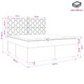 vidaXL Posteľ boxspring s matracom Tmavozelená 140 x 200 cm Zamat