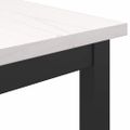 vidaXL stôl Biela 100 x 40 x 101 cm Inžinierske drevo a oceľ