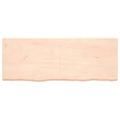 vidaXL Kúpeľňová doska 160x60x(2-6) cm neošetrený masív