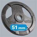 Sada litinových závaží 2x10kg, 51mm, REBEL ACTIVE RBA-2143-10
