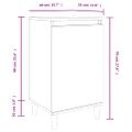 vidaXL Nočné stolíky 2 ks dub sonoma 40x35x70 cm spracované drevo