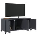 vidaXL TV skrinka antracit 100,5x39x43,5 cm oceľ