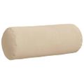 vidaXL Podložkové vankúše 2 pcs Krémová Ø 15 x 40 cm Mikrovlákno