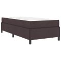 vidaXL Posteľ s pružinovým rámom Tmavohnedá 80 x 200 cm látka