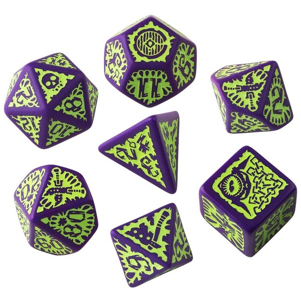 Sada kociek Pathfinder - Goblin Purple & green