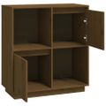vidaXL Komoda medovo-hnedá 74x35x80 cm masívne borovicové drevo