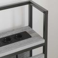 vidaXL Úložné čelo Sivý dub sonoma Kompozitné drevo
