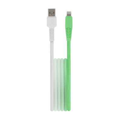 Setty kábel USB - Lightning 1,5 m 2,4A KGA-L-1.52420 mätovo-biele prelínanie