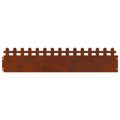 vidaXL Obrubníky trávnika 30 ks 103 x 0,05 x 22 cm Hrdzavý