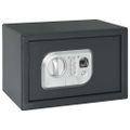 vidaXL Digitálny trezor na odtlačok prsta tmavosivý 31x20x20 cm