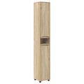 vidaXL Sada kúpeľňového nábytku 4 ks Sonoma dub 30,5 x 30 x 195 cm