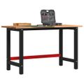 VidaXL Pracovný stôl Svetlohnedý 140x60x81,5 cm Dub z masívneho dreva