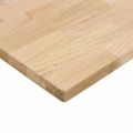 vidaXL Doska stolíka neošetrená 100x60x2,5 cm dubový masív obdĺžnikový