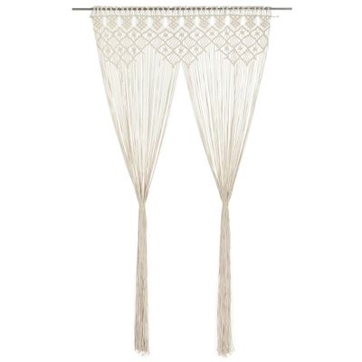 vidaXL Záclona macrame 140x240 cm bavlna