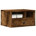 vidaXL Stojan na tlačiareň dymový dub 40x32x22,5 cm kompozitné drevo