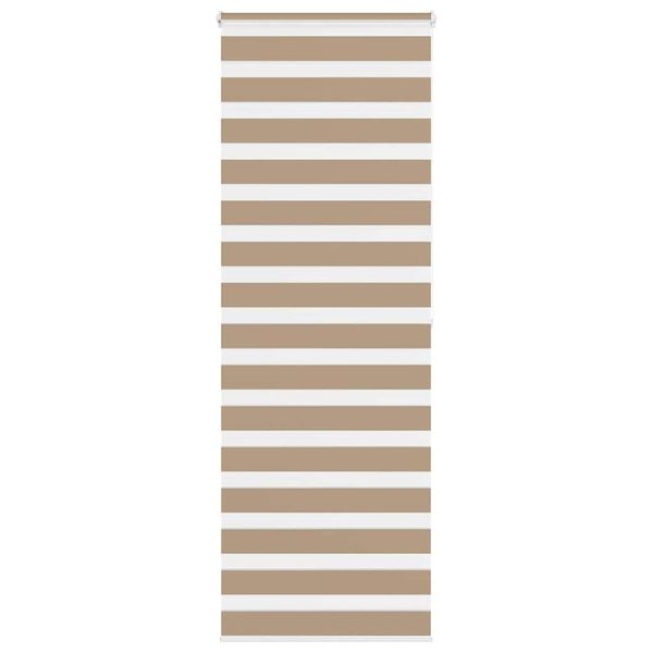 vidaXL Zebrová roleta pieskovo hnedá 70x200 cm šírka látky 65,9 cm polyester