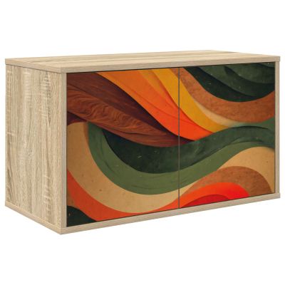 vidaXL Nástenný TV kabinet BONN 69 x 33 x 40 cm Dub sonoma