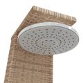 vidaXL Vonkajšia sprcha béžový 55x60x224 cm polyratan a akácia