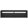vidaXL TV skrinky 2 ks s LED svetlami čierne 75x35x40 cm