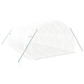 vidaXL Fóliovník s oceľovým rámom biely 18 m² 6x3x2 m
