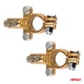 Svorky na autobatériu mosadzné 800AMP, 2 ks / blistr AMiO-04390