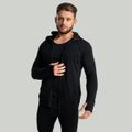 Mikina na zips MERINO I Čierna - STRIX, veľkosť S, veľkosť oblečenia S