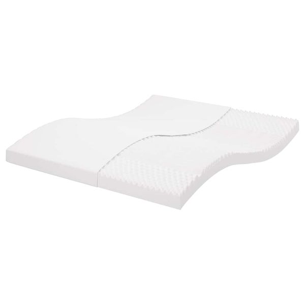 vidaXL Penový matrac biely 160x210 cm 7 zón tvrdosť 20 ILD