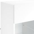 vidaXL TV nástenná skrinka s LED svetlami biela 58,5x30x60,5 cm