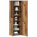 vidaXL Highboard Staré drevo 50 x 42,5 x 185 cm
