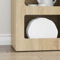 vidaXL Servírovacia skriňa ELST Sonoma dub 40 x 35 x 100,5 cm