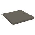 vidaXL 1-dielny sedací vankúš SOEST 100% polyester Sivá 80 x 80 x 5 cm