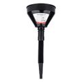 Flexibilný čierny univerzálny lievik so sitkom na vodu v kvapalných pohonných hmotách 16 cm AMiO-04038