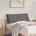 vidaXL Poduška na chrbát Svetlosivá 120 x 50 cm Kordúrová tkanina