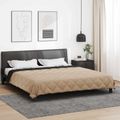 vidaXL Letná prikrývka 220 x 200 cm Leto 200 gsm Čierna a taupe