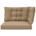 vidaXL Vankúš na vonkajšiu pohovku Polyester Sivohnedá 68,5 x 68,5 cm