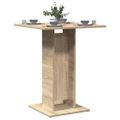 vidaXL Bistro stolík, dub sonoma 60x60x75 cm, kompozitné drevo