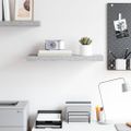 vidaXL Plávajúca nástenná polica betónovo sivá 60x23,5x3,8 cm MDF