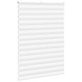 vidaXL Zebra roleta biela 155x230 cm šírka látky 150,9cm polyester
